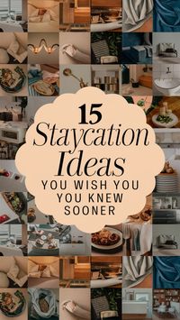 Check out this article if you want to enjoy a perfect staycation. These ideas will make your time at home feel like a vacation. Save this pin for staycation inspiration!