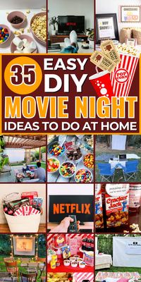 Create the ultimate movie night experience with these awesome DIY ideas.