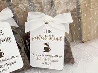 Wedding Coffee Favor Bags, Personalized Coffee Beans Grounds Espresso Favor Bags for Wedding Bridal Shower Love is Brewing the Perfect Blend - Etsy