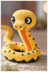 Amigurumi Cute Snake Crochet Free Pattern