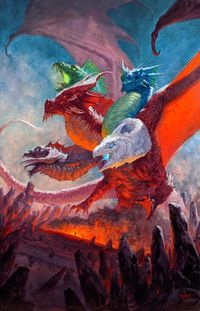 Tiamat (Variant) - Adventures in the Forgotten Realms MtG Art