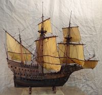 Carrack model ship