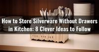 Explore some creative ways to store your silverware in the kitchen without drawers. Get rid of clutter and begin creating stylish organization