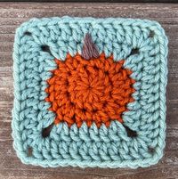 Pumpkin Granny Square | Be Ewenique Boutique