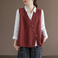 Type: Vest Collar type: V-Neck Waist type: Loose Pattern: Plain Material: Cotton Season: Summer Color: Yellow, Red, Coffee, Gray, Blue, Khaki Size: One Size Length: 60.00 - 70.00 cm/ 23.62 - 27.56 " Bust: 110.00 cm/ 43.31 " Shoulder: 36.00 cm/ 14.17 " Hem: 150.00 cm/ 59.06 "