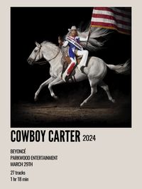 minimal aesthetic polaroid album poster for act ii cowboy carter by beyoncé