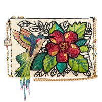 Wing It Beaded Hummingbird Crossbody Clutch Handbag - Mary Frances