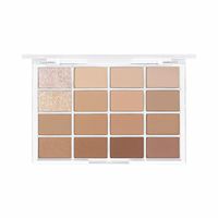 This 16-shade eyeshadow palette features a range of sturdy tones, the Soft Blurring Eyeshadow Palette provides a fresh and tone-specific look. Enhance your personal color by incorporating delicate brightness and saturation. This product carefully considers individual color and offers a step-by-step guide for achieving the perfect level of brightness and saturation.