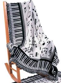 - Music throw blanket. #music #blanket http://www.pinterest.com/TheHitman14/music-paraphernalia/