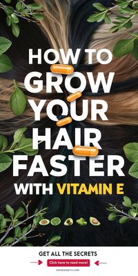 Want natural hair growth solutions? 🌿💆‍♀️ Discover how Vitamin E can help you grow your hair faster. 📌 Save this pin for natural haircare secrets! #howtogrowyourhairfastervitamine #VitaminsForHairGrowth #OliveOilHairGrowth #VitaminEHair #HairGrowthMaskDiy #EssentialOilsForHair #HairMaskForGrowth #VitaminEtreatmentsforfasterhairgrowth 🍃✨