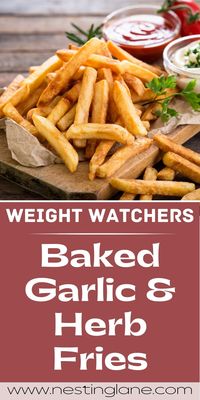 These Weight Watchers Baked Garlic & Herb Fries are a delicious and healthy side dish option that won't ruin your diet! With only a few simple ingredients, these fries are easy to prepare and packed with flavor. The combination of garlic, rosemary, and lemon zest gives these fries a tasty kick, and they are baked to crispy perfection without any added oil. This recipe is perfect for those who want to indulge in a guilt-free snack or side dish. 3 Points (New), 4 Smart Points.