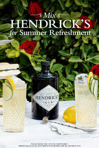 Reinvigorate your summer cocktail game with Hendrick's Cucumber Lemonade, a fizzy gin recipe infused with cucumber and rose.
