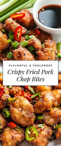 These Delicious Fried Pork Chop Bites are crispy, flavorful, and oh-so-satisfying! They're great for game day munching or a fun family dinner that everyone will devour.