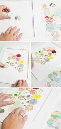 Awesome DIY Keepsake idea for saving pieces of your wedding cards in a frame!