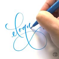 Modern Calligraphy by Chrystal Elizabeth @chrystalizabeth using a Pentel Brush Tip Sign Pen #moderncalligraphy #brushlettering #chrystalizabeth