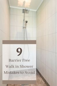 The goal with this article is to make sure you don't make these mistakes that some people have made when a barrier free shower system is done wrong. Click here now! | Innovate Building Solutions | #RollInShower #ShowerSystem #BarrierFreeWalkIn |  Doorless Shower  Bathroom Remodel DIY  Bathroom Remodeling Mistakes #BathroomRemodel