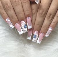 40  Perfect Prom Nails for a Pretty Look - ♡ July Blossom ♡