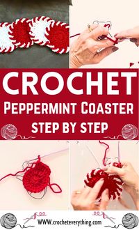 Crochet an adorable Peppermint Coaster with this easy-to-follow pattern. Perfect for beginners or those who enjoy quick projects, this pattern will help you make a charming and colorful coaster that adds a fun, festive touch to your table setting.