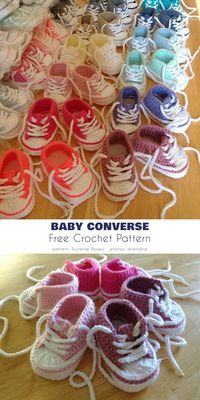 Crochet Converse Baby Booties Free Ideas and Patterns