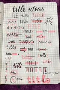 Looking for the perfect header / title to start off your pink themed bullet journal spreads?! Check out these super fun header inspiration spreads to get ideas from! #bujo #bujoheader #bulletjournal #bulletjournalideas