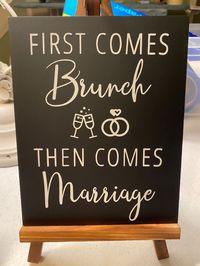 First comes brunch then comes marriage Check more at https://beautyfashionideas.com/bridal/first-comes-brunch-then-comes-marriage/