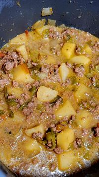 Hatch Green Chile Stew With Ground Beef - Easy DIY Recipes