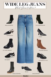 shoes and boots for wide leg or baggy jeans