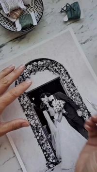 good idea for wedding card decorate