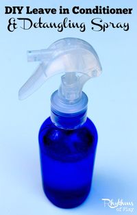 This DIY leave in Conditioner and detangling spray is safe and effective for using on both kids and adults. Find out how to easily make some for your family.