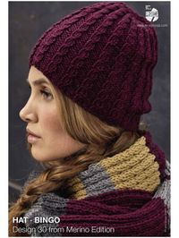 This wonderfully textured hat is knitted on 5mm needles in the round using a combination of rib and stitches that... See our great prices and fast service.