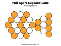 Finding Nemo Pull-Apart Cupcake Cake Template