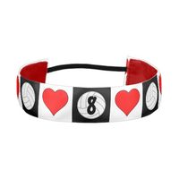 CUSTOM Volleyball Heart Checkered Pattern Headband! Type in your own jersey numbers or other text! #volleyball #headband #volleyballteam #volleyballchick