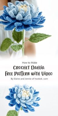 Crocheting Dahlia patterns offers more than just a visually appealing result. Elaine and Jennie, the creative minds behind hookok. com, bring you a free pattern and video tutorial to make your crafting experience delightful.