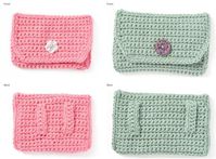 Parent and Child Crochet Belt Bags Pattern | AllFreeCrochet.com