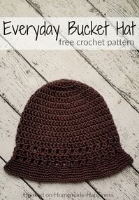 Everyday Crochet Bucket Hat Pattern (Crochet Along for a Cause) - Hooked on Homemade Happiness