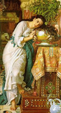 William Holman Hunt - Isabella and the Pot of Basil [1867]