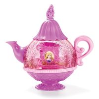 Girl talk! Give her the royal treatment this holiday with a little help from some princess friends.FEATURES• 16-piece tea set themed after Rapunzel from Disney• Individual pieces can be stored inside the tea pot. Lid, teapot and base can all be separated• Includes: play lemon wedges (2), tongs, bell topper, tea pot, sugar bowl, tea cups (2), saucers (2), sugar cubes (2), spoons (2), tea bags (2); all pieces store inside potMATERIALS• PlasticCARE• ...