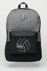 A super cute and unique backpack for volleyball players, coaches and fans, with a custom text box where you can type in any text you want - volleyball team name, player name, school name, etc. These are great for bringing to school, as well as volleyball practices and tournaments. Great for volleyball players at all levels, from youth leagues through high school and college!