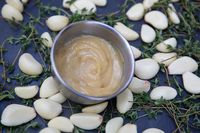 True to my Italian roots, I find that there really isn’t anything better than freshly roasted garlic. My versatile and easy to make garlic cream can be dolloped on top of vegetables, steak, or even eggs. If you wish you can even eat it by the spoonful (I promise, I won’t judge).