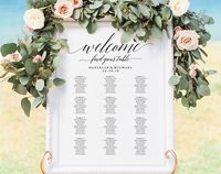 Wedding Seating Chart Sign, Seating Chart Printable, Seating Chart Template, Seating Board, Seating Plan, PDF Instant Download #BPB310_52 from Bliss Paper Boutique $16.50