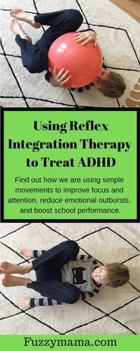 I have tried many things to treat my sons' ADHD and found most success with a variety of natural treatments. While we love eating healthy foods, taking high quality supplements and getting lots of exercise, we have most recently been having great success with using reflex integration therapy to treat ADHD. These simple movements, done on a regular basis, have improved my sons’ focus and attentions, quelled explosive outbursts, made transitions easier and improved homework time!