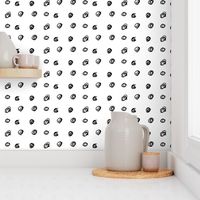 Black & white scribble dots Wallpaper | Spoonflower