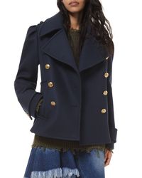 Wool Military Pea Coat