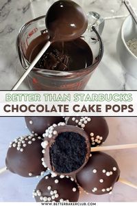 This made-from-scratch Starbucks chocolate cake pop recipe may be a copycat, but it's even better than the real thing. Get tips for melting and dipping in chocolate, and learn the easy way to shape perfect cake pop balls every time