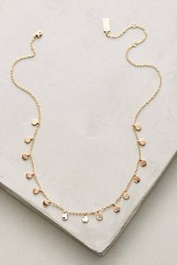 Delicate Discs Choker Necklace