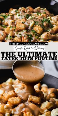 If you're a fan of poutine and love tater tots, you're in for a treat! This Tater Tots Poutine combines the best of both worlds for a mouthwatering dish that's perfect for any occasion. Crispy tater tots replace traditional fries, topped with a rich gravy and melty cheese curds, creating a delightful fusion of textures and flavors.