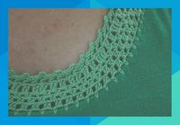 Crochet Neckline; DIY Shirt Refashion #hattienikolaus764