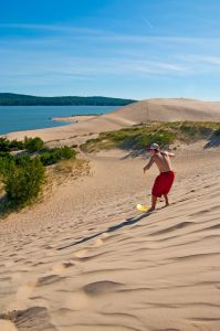 Photo courtesy of Silver Lake Sand Dunes - Hart Visitors Bureau