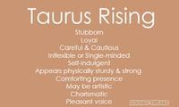 Taurus Rising