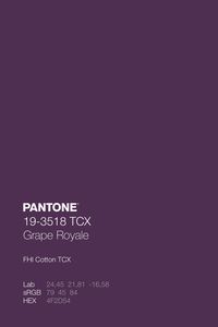 PANTONE 19-3518 TCX Grane Royale Color Code Lab sRGB HEX · Discover Color Guide of 2,625 Pantone FHI Cotton TCX Colors for Fashion, Home + Interiors · Use for color palette development, mood boards, color communication, specification, and production · #Pantone #Color #ColorShade #PantoneColorPalette · @pantonecolor · Kid’s Pattern